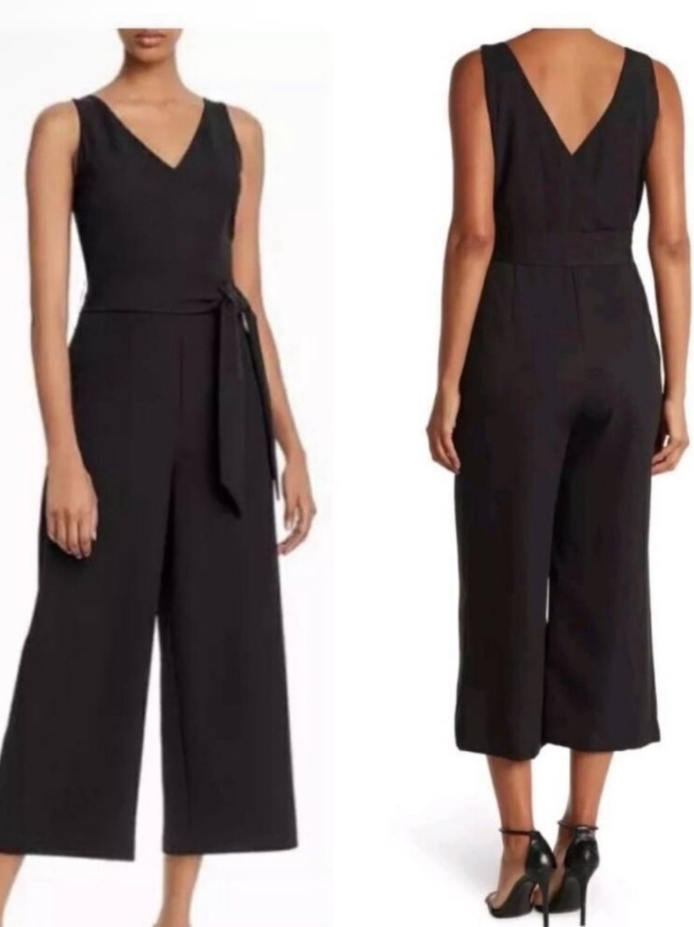 Sam Edelman Black Jumpsuit Wide Leg Size 12